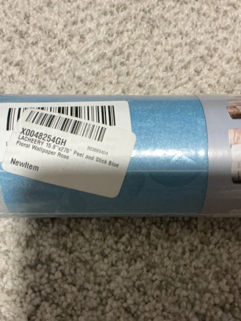 LaCheery Blue Peel and Stick Wallpaper!